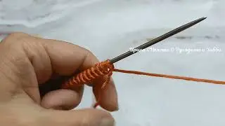 "ТВИКС" Наборный ажурный край и ажурный узор спицами