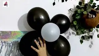 Simple Birthday Decoration Ideas At Home || Black Theme Balloon Decoration For Male