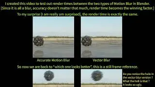 Motion Blur vs Vector Blur in Blender