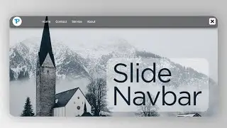 Slide Navbar | Slide Out Navigation only HTML and CSS | Animated Responsive Navigation bar with CSS