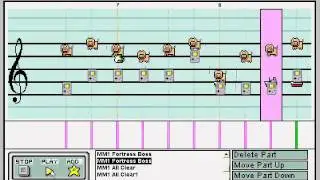 Mario Paint Composer 2.0 - Megaman: Fortress Boss