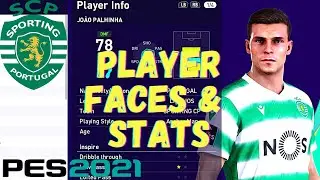 PES 2021 | Sporting CP | Player Faces & Stats (Data Pack 3.0)
