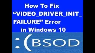 Video Driver Error Fix in 4 Minutes! Quick Solution