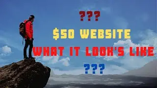 $50 website | Let's check and see how a $50 website looks like??