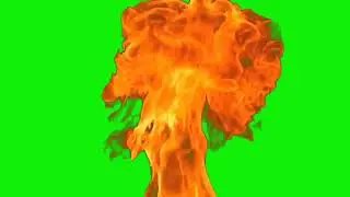 Fire explosion Green screen video effect for editing