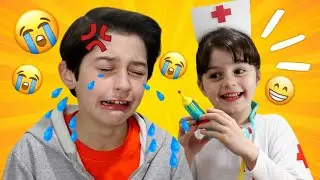 Julinha e a história do irmão triste - Pretends to play and the story of the sad brother