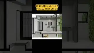 🥰 Si puedes tener un AREA DE LAVADO sencilla y con diseño elegante - Ejemplo de CASA ESPACIO