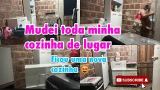 VLOG: FIZ UMA GRANDE MUDANÇA NA MINHA  COZINHA , MUDOU TOTALMENTE 😍