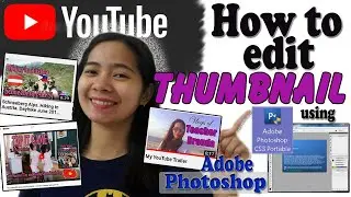 Editing YouTube thumbnail using Adobe Photoshop CS3 Portable
