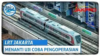 Saat Kereta LRT Jakarta Pertama Kali Menapak Rel di Kelapa Gading