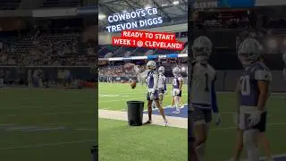 TREVON DIGGS ✭ #COWBOYS CB READY TO START WEEK 1 @ #CLEVELAND 🔥 Good Idea? Will He Be 100%? 👀 #NFL