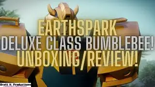 Transformers Figure Review | Earthspark | Deluxe Class Bumblebee Review!