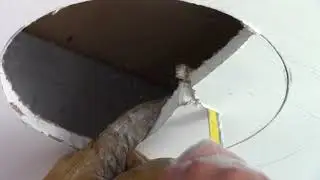 COMO INSTALAR UNA LAMPARA EN UN PLAFON  DE TABLAROCA