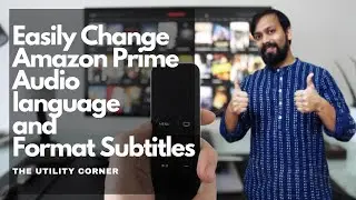 How to change Amazon Prime Audio Language and format Subtitles in TV