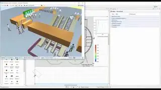 AnyLogic и Revit: имитационное моделирование пешеходных потоков