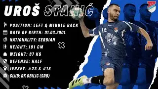 Uros Stanic | Left & Middle Back | RK Obilic | Highlights | Handball | CV | 2023/24