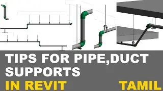 Tips for PIPE, DUCTS Supports in Revit | Tamil.