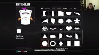 Master Shake Aqua Teen Hunger Force Emblem Tutorial COD BO2 Call Of Duty Black Ops 2
