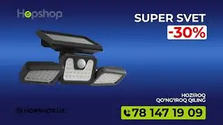 Quyosh panelli chiroq - Super light