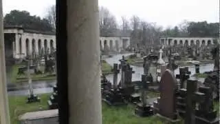 Among the Colonnades at Brompton Cemetery, London