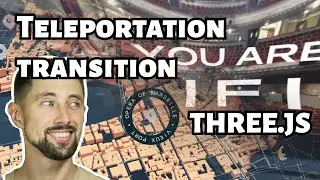 Teleportation with three.js transition  #15