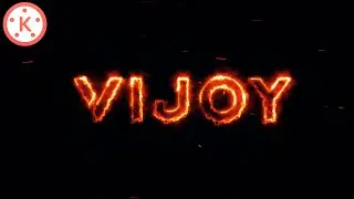 How To Make Text Fire Effect | Fire Text Animation In Kinemaster | New Text Editing Tutorial
