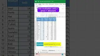 SUMPRODUCT Function in Excel | Multiply & Sum in One Step!