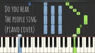 Do You Hear The People Sing 試問誰還未發聲 (鋼琴教學, Synthesia Tutorial) from Les Miserables, Easy Sheet