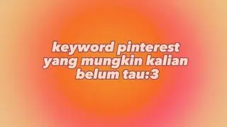17 keyword pinterest aesthetic 💟💟
