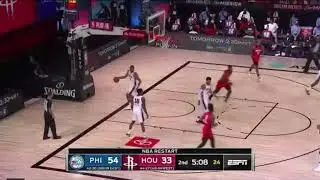 James Harden between the legs pass