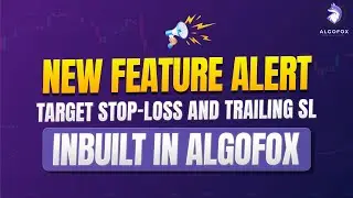 NEW FEATURE : ADD TARGET, SL AND TSL on any strategy with our inbuilt features