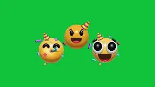 3D Happy Emoji Animation | Fun Reaction Green Screen Clip
