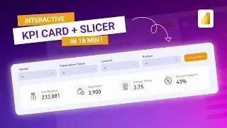 Power BI Customer Revenue Dashboard Part 2 | KPI Cards & Interactive Slicers Tutorial