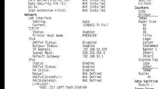 Kyocera- How to print out a machine Configuration Sheet
