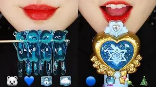CRUNCH MARSHMALLOW, JELLY ASMR EMOJI FOOD ASMR 💙