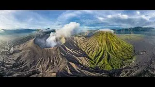 Active Volcano Bromo In Idonesia