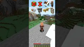 fall damage vs different mobs in Minecraft (はいよろこんで) #minecraft #shorts #memes