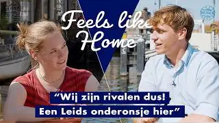 Students Merle & Jasper on rowing at a student association | #4 Boat and city trip in Leiden