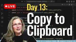 Build a Copy to Clipboard Button w/ JavaScript (No Frameworks) Day 13
