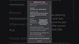 I GOT BANNED AGAIN BRUH