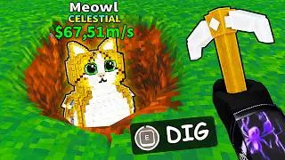 Starting Over as NOOB with OP SECRET in Dig DEEPER For Brainrots! (Roblox)