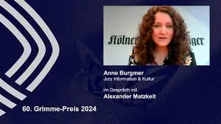 Jury "Information & Kultur" - Anne Burgmer