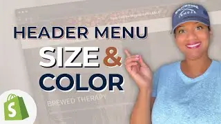 Shopify Navigation Menu Easy Text Color & Size Change