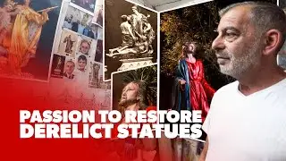 Andrew Bugeja: Passion Restoring Statues in Marsascala, Malta 🇲🇹
