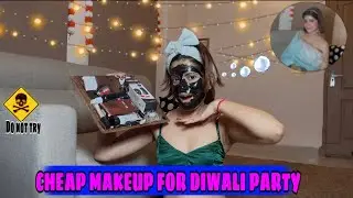 GET READY FOR DIWALI PARTY , USING SADAK CHAP MAKEUP |NIBHA|