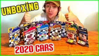 I Unboxed 11 New 2020 NASCAR Authentics 1/64 Diecast Cars To Race On A Hot Wheels Race Track