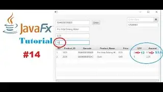 #14 JavaFx and SQL Server Tutorials | Update Quantity and Amount of Selling Products