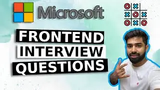 Frontend Interview Question (Microsoft) | Creating Tic Tac Toe Game | Javascript Interview Questions