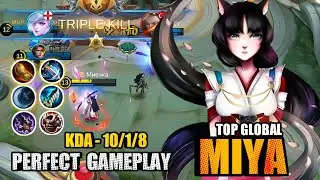 MIYA TOP 1 GLOBAL GAMEPLAY 2021 | Miya best build and emblem 2021 - Mobile legends