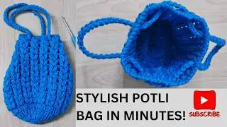 Make a Beautiful Puff Stitch Potli Bag in Minutes! #nityauphaar #trending
